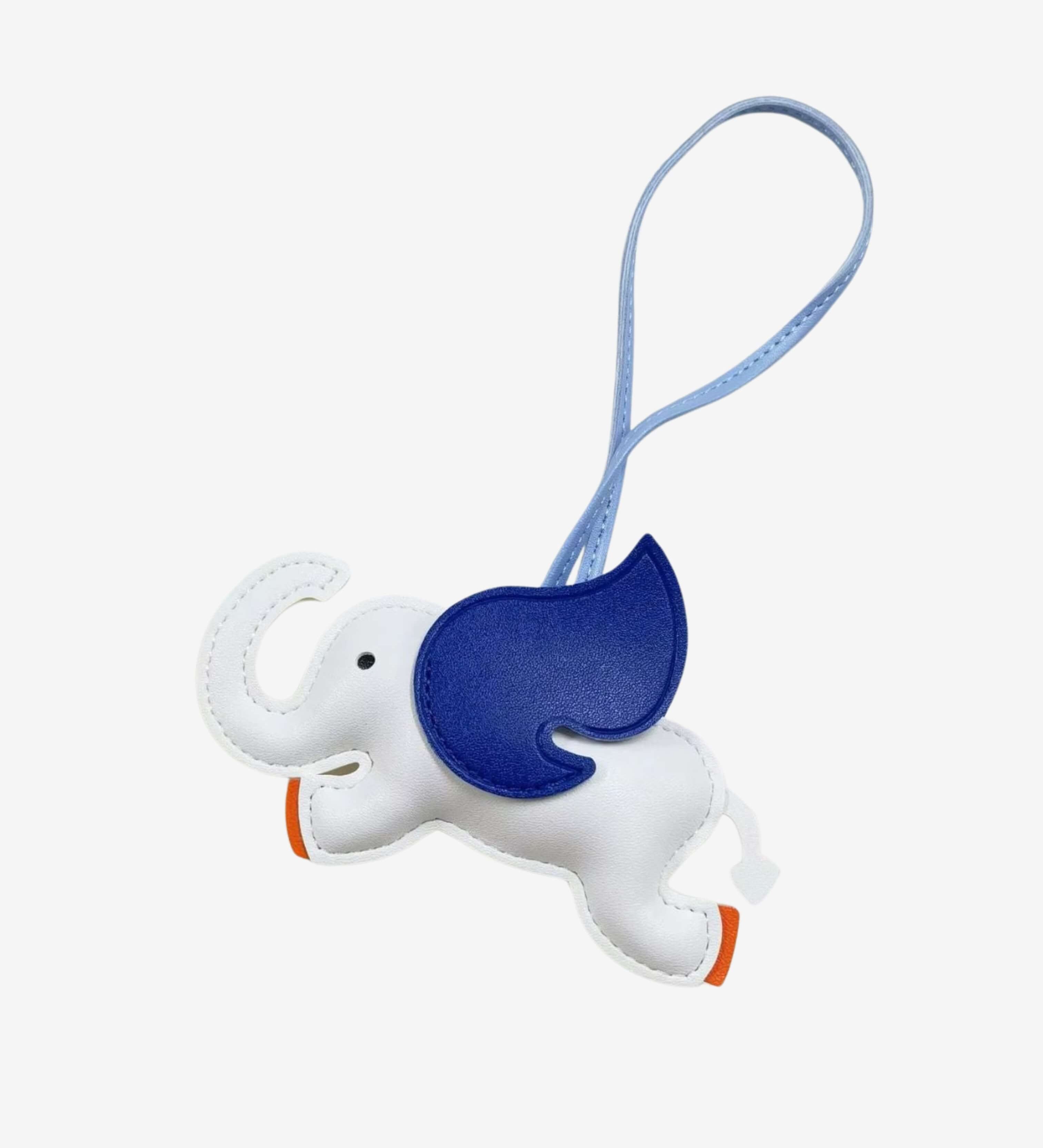 Elefant Vedhæng – Farverigt Taskeaccessory med Vinger