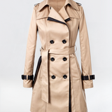 Klassisk Trenchcoat med Dobbelt Knaplukning