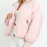 Kort Oversized Vinterjakke til Kvinder – Varm, Let og Stilfuld