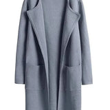 Lang Åben Cardigan med Elegant Pasform