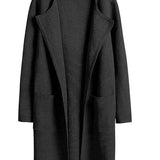 Lang Åben Cardigan med Elegant Pasform