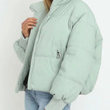 Kort Oversized Vinterjakke til Kvinder – Varm, Let og Stilfuld