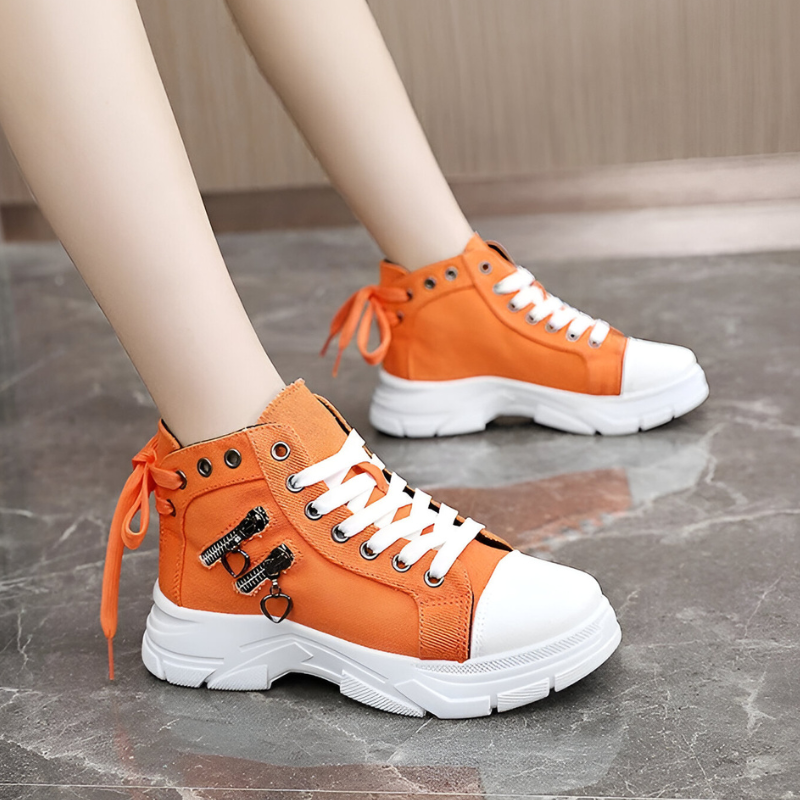 Høje Sneakers med Chunky Sål og Dekodetaljer