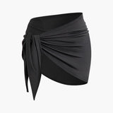 To-delt Halterneck Sæt med Knyttet Mini Nederdel – Night Luxe Look