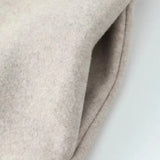 Elegant lang uldlook frakke med klassisk snit