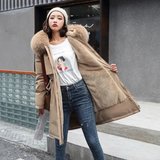 Lang Vinterfrakke med Faux Fur Foring og Elegant Hverdagsstil