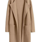 Lang Åben Cardigan med Elegant Pasform