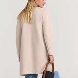 Lang Åben Cardigan med Elegant Pasform