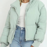 Kort Oversized Vinterjakke til Kvinder – Varm, Let og Stilfuld