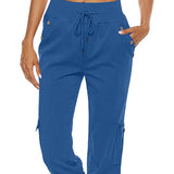 Capri Bukser med Knapdetaljer og Elastisk Talje – Komfortabel Sommerstil