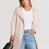 Lang Åben Cardigan med Elegant Pasform