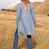 Lang Åben Cardigan med Elegant Pasform