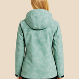 Vandtæt softshell damejakke med hætte og varm fleeceforing