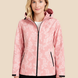 Vandtæt softshell damejakke med hætte og varm fleeceforing