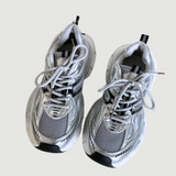 Sporty Sneakers med Mesh og Stødabsorberende Sål