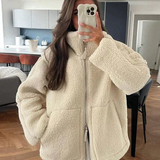 Teddy fleece jakke – varm, blød og stilfuld