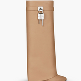 Sculpted Pant Boots – Sort Støvle med Lås og Arkitektonisk Silhuet
