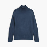Ribstrikket Rullekrave Sweater med Oversized Pasform