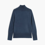 Ribstrikket Rullekrave Sweater med Oversized Pasform