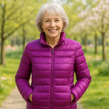 Letvægts dunjakke til damer – varm, stilfuld og perfekt til overgangsvejr