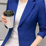 Figursyet Blazer med Klassisk Snit og Elegant Businesslook