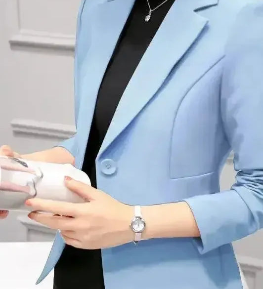 Figursyet Blazer med Klassisk Snit og Elegant Businesslook