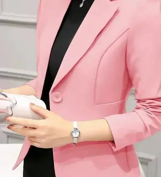 Figursyet Blazer med Klassisk Snit og Elegant Businesslook