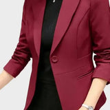 Figursyet Blazer med Klassisk Snit og Elegant Businesslook