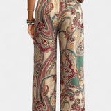 Paisley Bukser med Vide Ben – Let Komfort og Boheme Stil