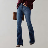 Flare Jeans med Høj Talje – Klassisk Denim med Flatterende Pasform