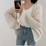 Chunky strik cardigan dame – løs og hyggelig pasform