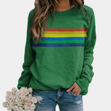 Regnbue Sweater med Afslappet Pasform