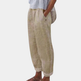 Lette Bukser med Løs Pasform og Elastisk Talje – Naturlig Komfort