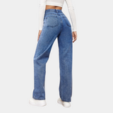Vide Jeans med Høj Talje – Moderne Denim med Flatterende Pasform