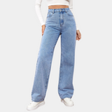 Vide Jeans med Høj Talje – Moderne Denim med Flatterende Pasform