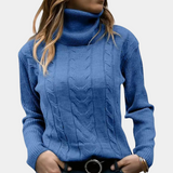 Kabelstrikket Rullekrave Sweater