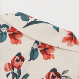 Vintage Blazer med Blomsterprint og V-udskæring