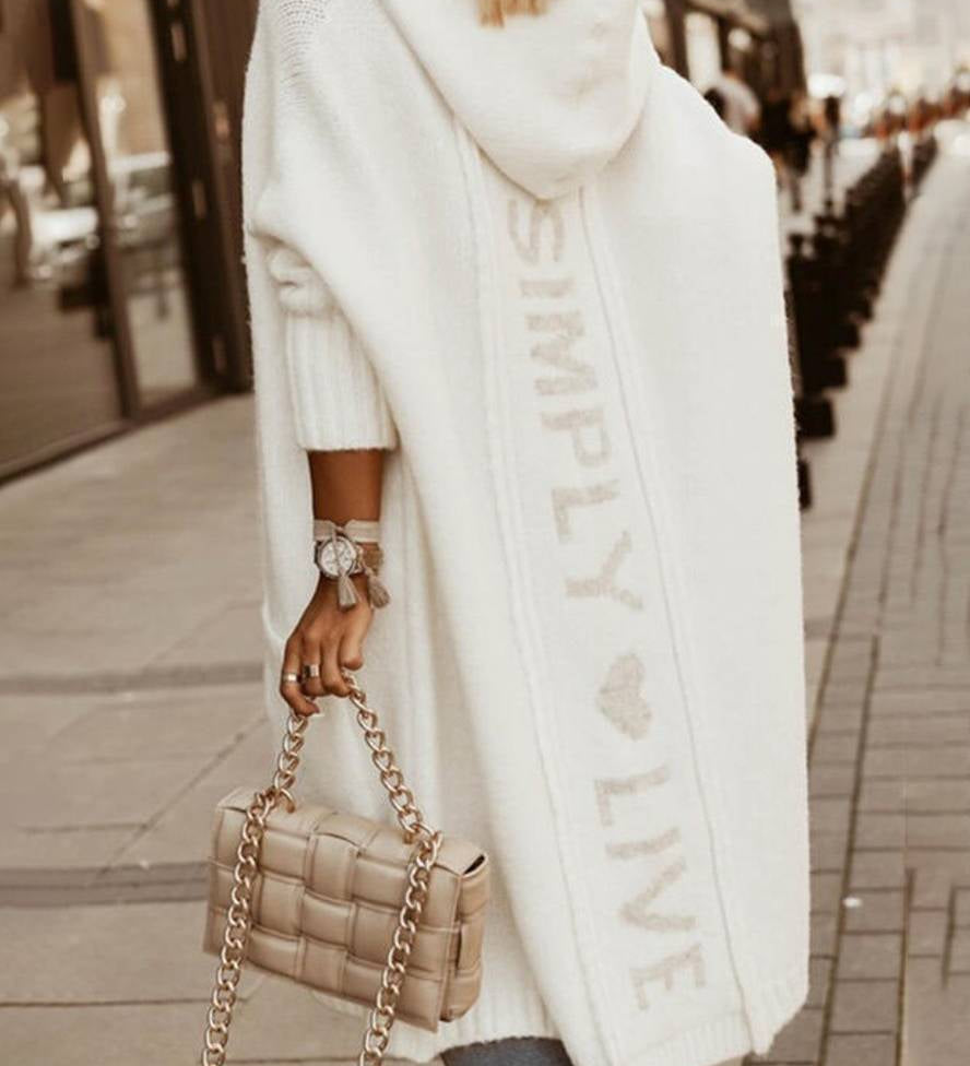 Oversized Hættetrøje med Print – Casual Efterårsstil