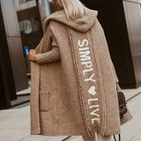 Oversized Hættetrøje med Print – Casual Efterårsstil