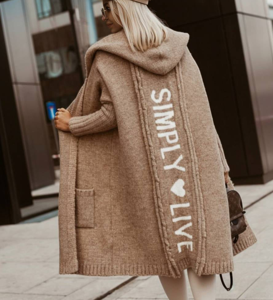 Oversized Hættetrøje med Print – Casual Efterårsstil