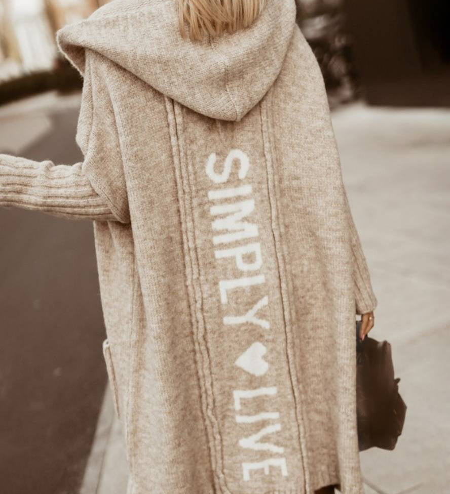 Oversized Hættetrøje med Print – Casual Efterårsstil