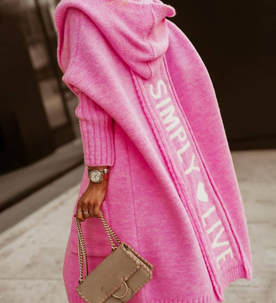 Oversized Hættetrøje med Print – Casual Efterårsstil