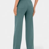 Højtaljede Bukser med Vide Ben – Stilren Pasform og Elegant Udtryk