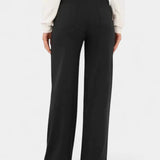 Højtaljede Bukser med Vide Ben – Stilren Pasform og Elegant Udtryk