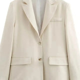 Oversized Blazer med Klassisk Snit og Moderne Bylook