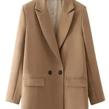 Oversized Blazer med Klassisk Snit og Moderne Bylook