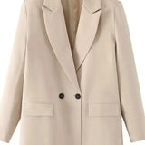 Oversized Blazer med Klassisk Snit og Moderne Bylook