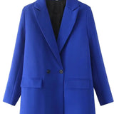 Oversized Blazer med Klassisk Snit og Moderne Bylook