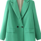 Oversized Blazer med Klassisk Snit og Moderne Bylook