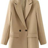 Oversized Blazer med Klassisk Snit og Moderne Bylook